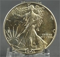 1941 Walking Liberty BU Half Dollar