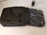 Set Of Leather Soft Travel Bags