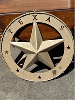 Solid Metal Round Texas Star