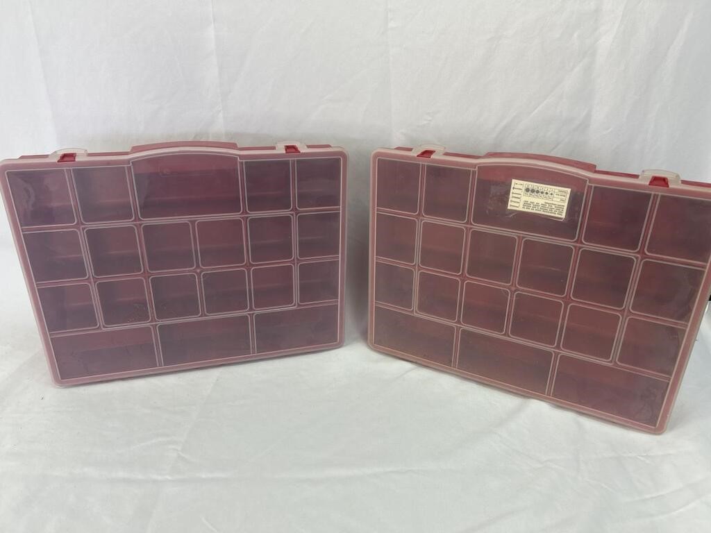 Lot Of 2 Hardware Storage Boxes