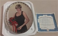 Princess Diana Collectible Plate W/ COA Bradford