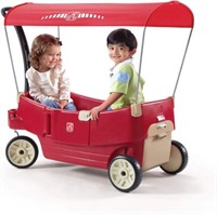 $190-  Step2 All Around Canopy Wagon, Red, Model: