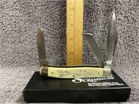 Vintage Schrade Scrimshaw SC505 Pocketknife