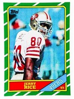 1986 Topps #161a Jerry Rice San Francisco 49ers Ro
