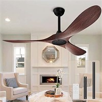 SEALED - Outdoor Ceiling Fan, 52 Inch Remote Contr