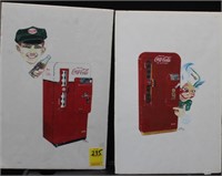 2 Cola-Cola Mounted Prints