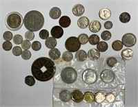 1964 Dimes, Foreign Coins, Buffalo Nickels