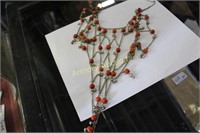 LARGE CHAIN BEADED NECKLACE