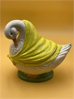 Porcelain Goose-Inspired Cookie Jar