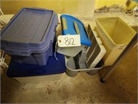 Plastic Bins, Carrier, Utesil Tray, Trash Can