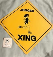 Jogger Xing Sign