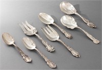 Art Nouveau Silver Serving Pieces, 7