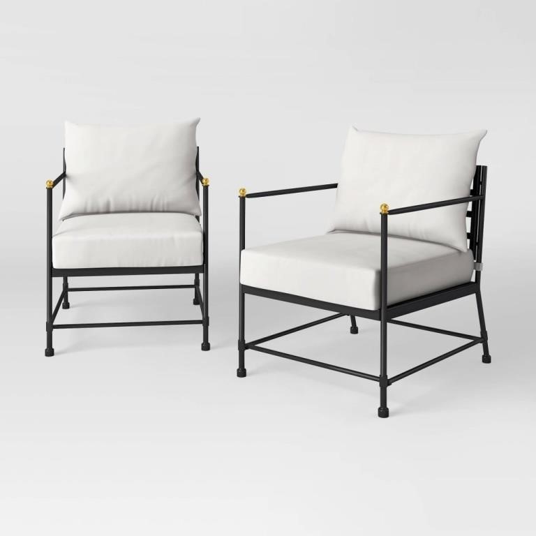 Patio Club Chairs 2pk