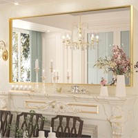 Keonjinn Gold Bathroom Mirror 72x36