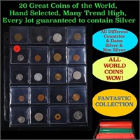 20 Great Coins of the World, hand selected, many t