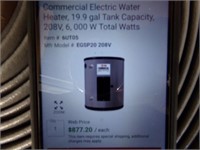 Commercial Electrical Water Heater 19.9 Gal