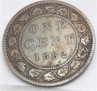 1882 Canadian One Cent Coin
