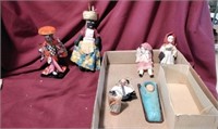 Vintage dolls Porcelain and plastic