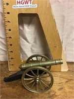 Small canon wood and metal