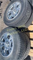 Set of four 1/2 ton Chevy wheels and tires