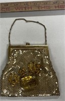 Vintage Mesh Whiting And Davis Co Hand Bag