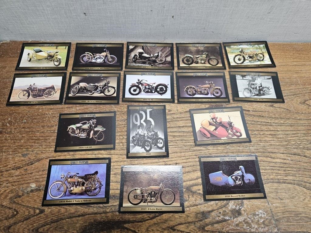 HARLEY DAVIDSON Motorcyle Collectable Cards