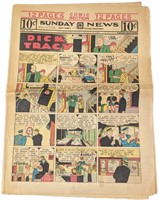 1947 Sunday Comic Section Dick Tracy Orphan Annie