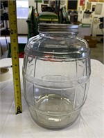 Large glass storage jar