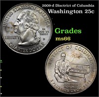 2009-d Disctrict of Columbia Washington Quarter 25