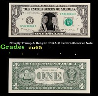 Novelty Trump & Reagan 2017A $1 Federal Reserve No