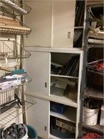 Metal cabinet and contents of miscellaneous sizes