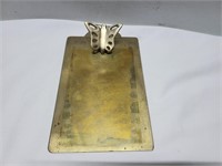 Brass clip board