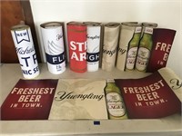 Lot of Alcohol Advertising Carboard Rolls