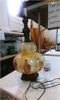 vintage lamp, has light in bottom
