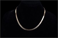 Milor 14K Gold Herringbone Necklace