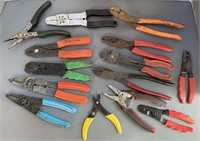 Assorted Wire Strippers & Crimpers