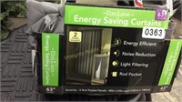 Energy Saving Curtains 40x63 2 Rod Pocket Panels