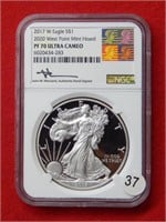 2017 W American Eagle NGC PF70 1 Ounce Silver