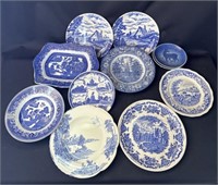 Group of 12 vintage England decorative plates