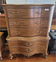 UNITED FRENCH PROVINCIAL CHEST ON CHEST