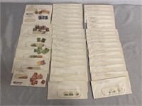 41 Envelopes Of Vintage Stamps