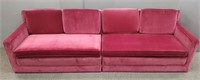 2 pieces of mid-century modern upholstered