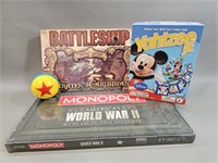 Lof of Board Games- Sealed WWII Monopoly-Ball