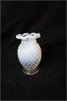 Fenton Hobnail Small Ruffle Vase