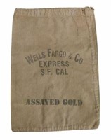WELLS FARGO & CO EXPRESS S.F. CAL ASSAYED GOLD BAG