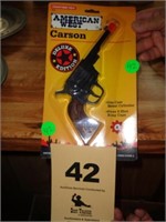 American West Carson cap pistol (1996) in package