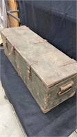 Vintage wooden ammunition case