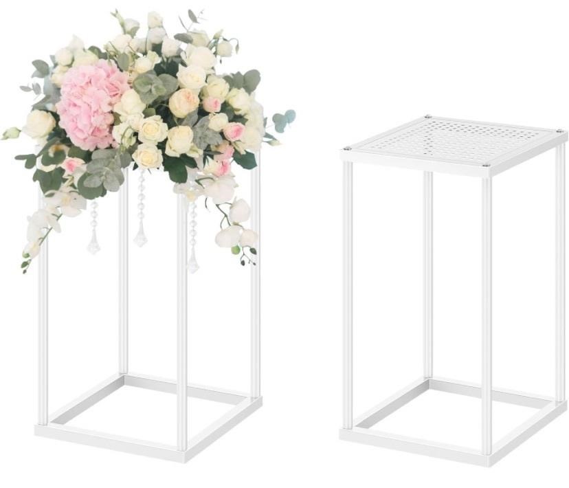Set of 2 Pedestal Flower Stands