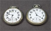 (2) Art Deco Men's Hamilton Pocket Watches