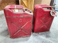 2-Army gas cans